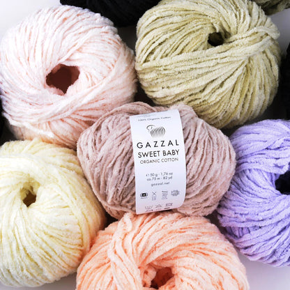 Gazzal Sweet Baby Organic Cotton Siyah El Örgü İpi – 2603