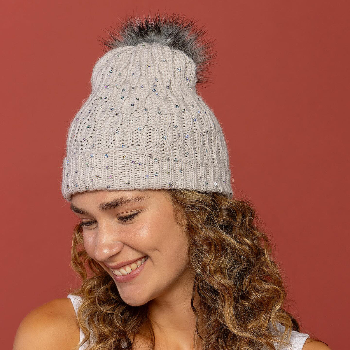 Alpaca Gold Paillettes Gri El Örgü İpi - 9314