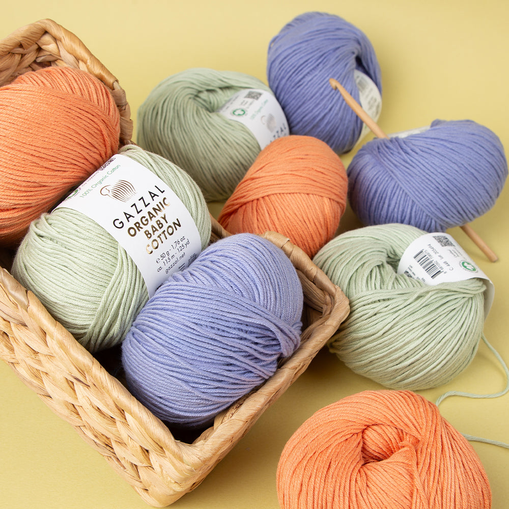 Gazzal Organic Baby Cotton Mavi Bebek Yünü - 449