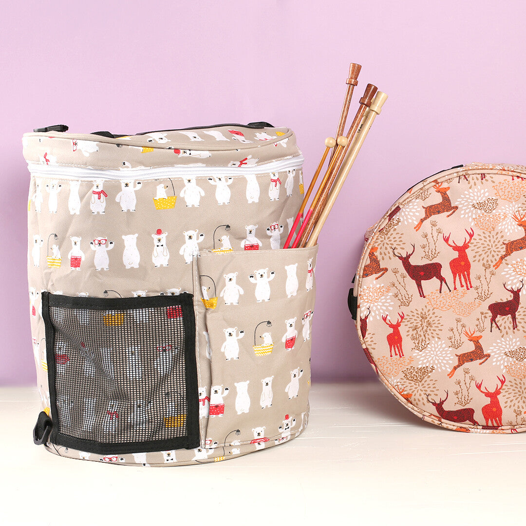 Loren Desenli Yeşil Yuvarlak Organize Çanta - EB018