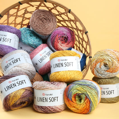 YarnArt Linen Soft Mavi El Örgü İpi - 7317