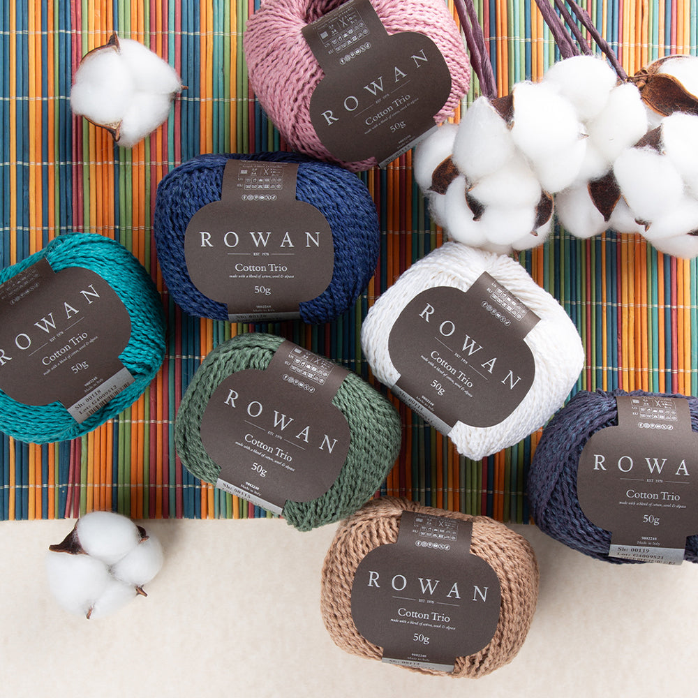 Rowan Cotton Trio Gül Kurusu El Örgü İpi - 00113
