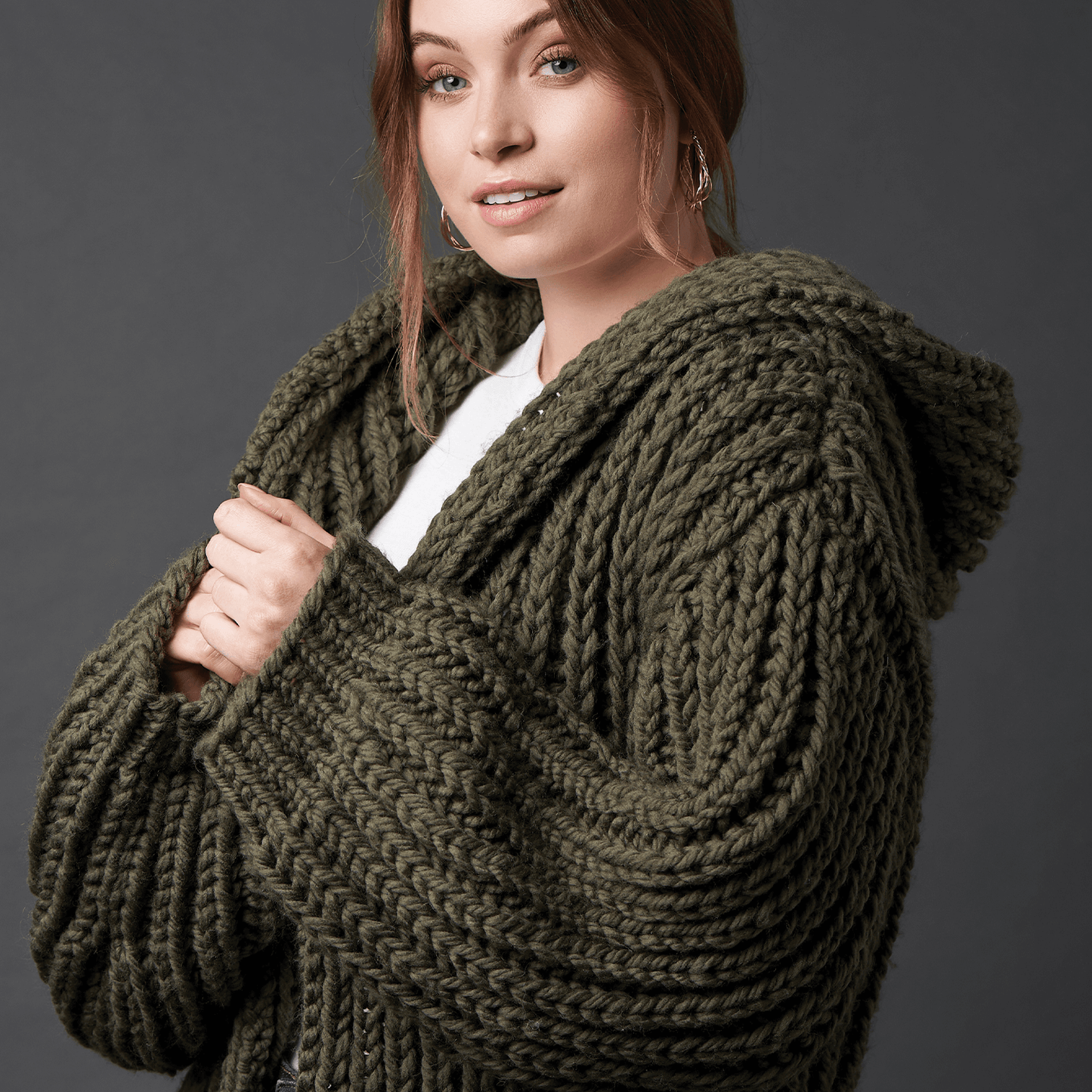 Rowan Big Wool Zeytin Yeşili El Örgü İpi - 00088