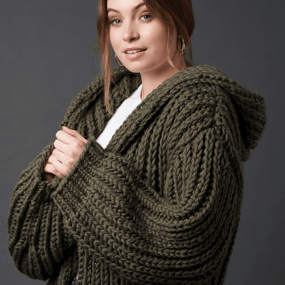 Rowan Big Wool Zeytin Yeşili El Örgü İpi - 00088