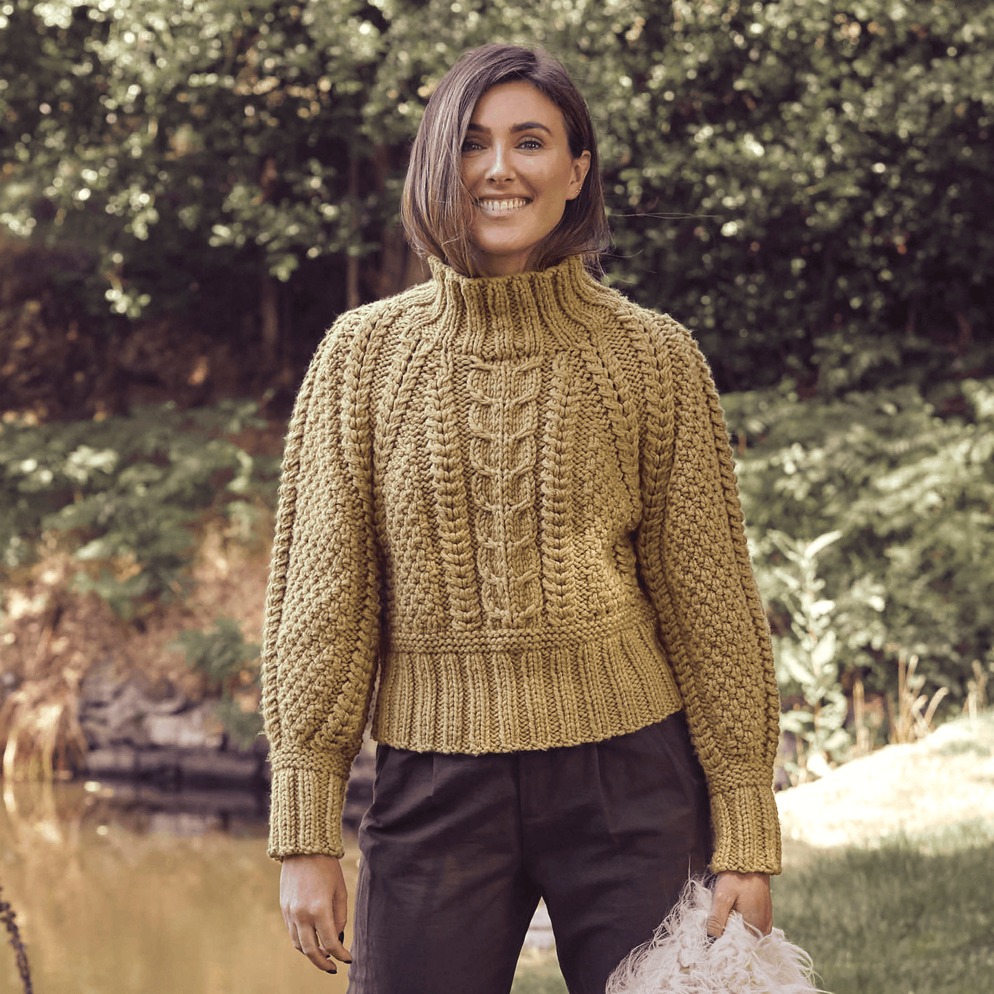 Rowan Big Wool Yeşil El Örgü İpi - 00069