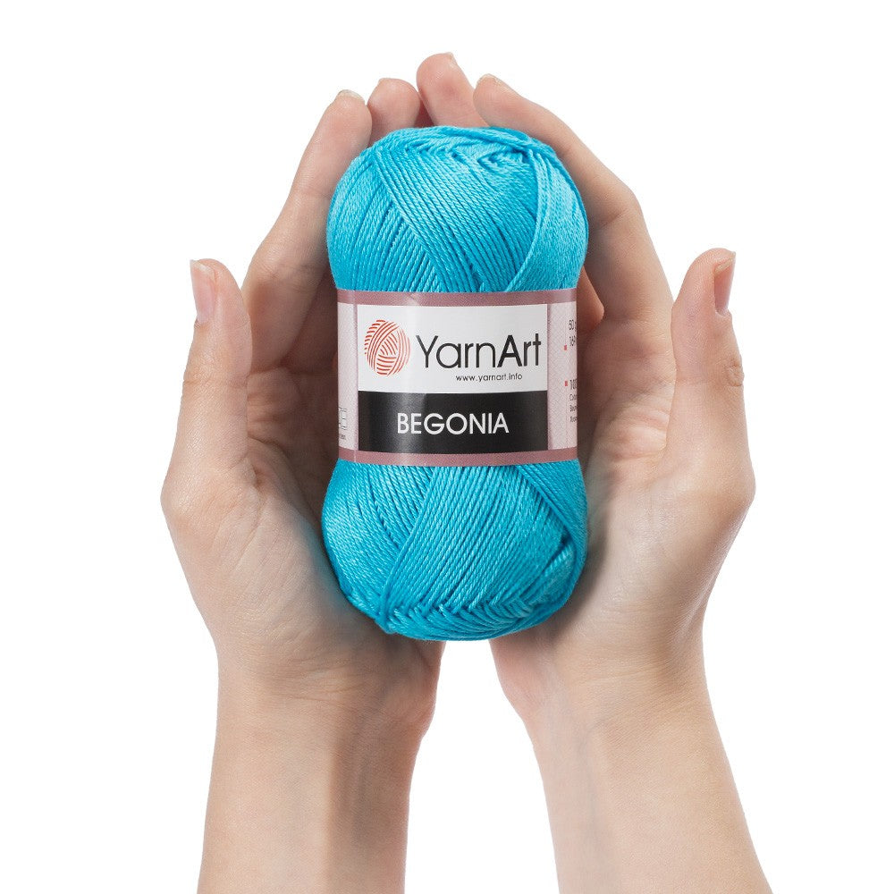 YarnArt Begonia 50gr Mavi El Örgü İpi - 5353