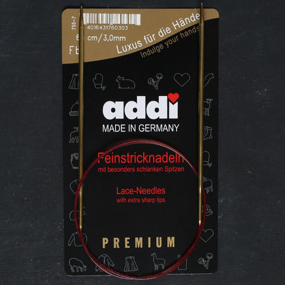 Addi 3mm 60cm Klasik Misinalı Dantel Şişi - 755-7 - Hobium