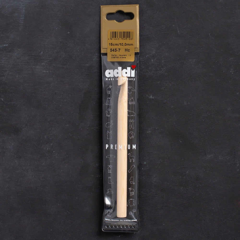 Addi Bambus 10mm 15cm Bambu Yün Tığ - 545-7 - Hobium
