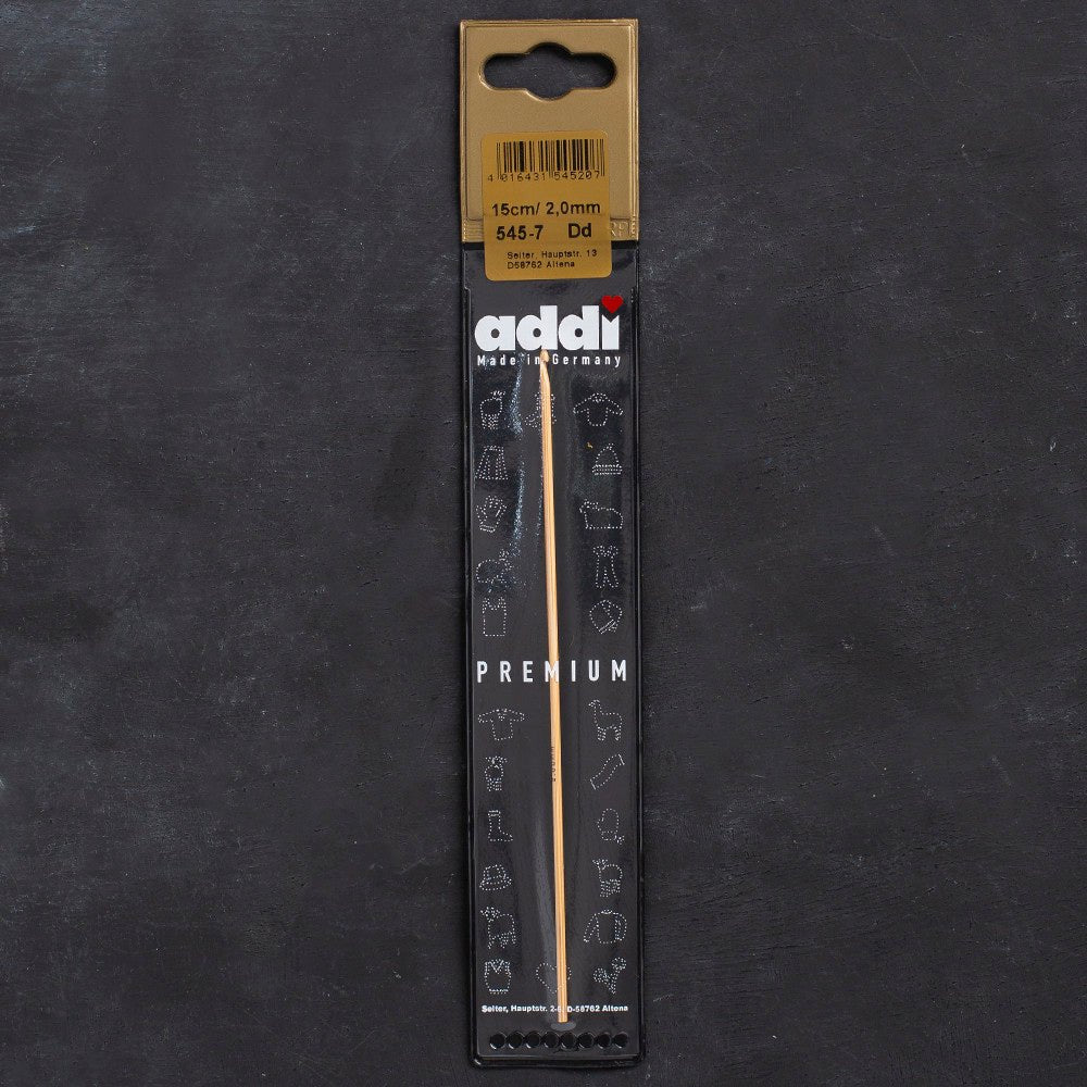 Addi Bambus 2mm 15cm Bambu Yün Tığ - 545-7 - Hobium