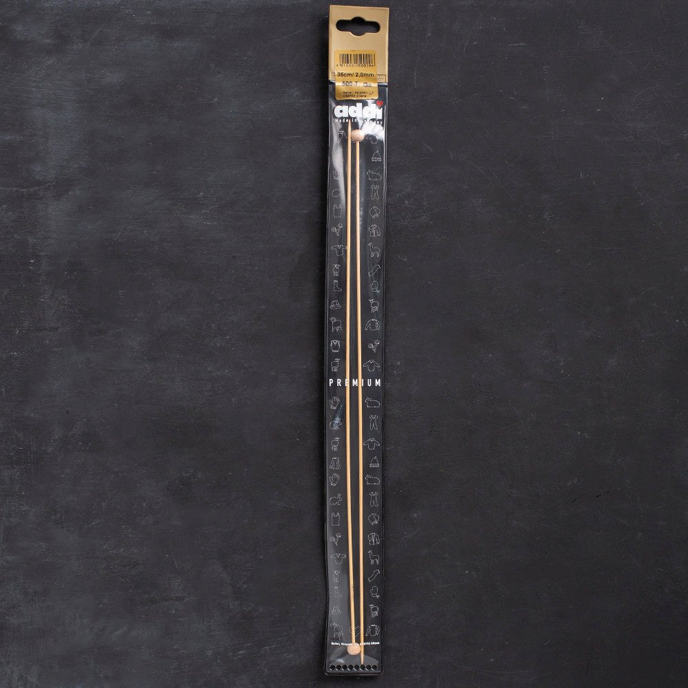 Addi Bambus 2mm 35cm Bambu Örgü Şişi - 500-7 - Hobium