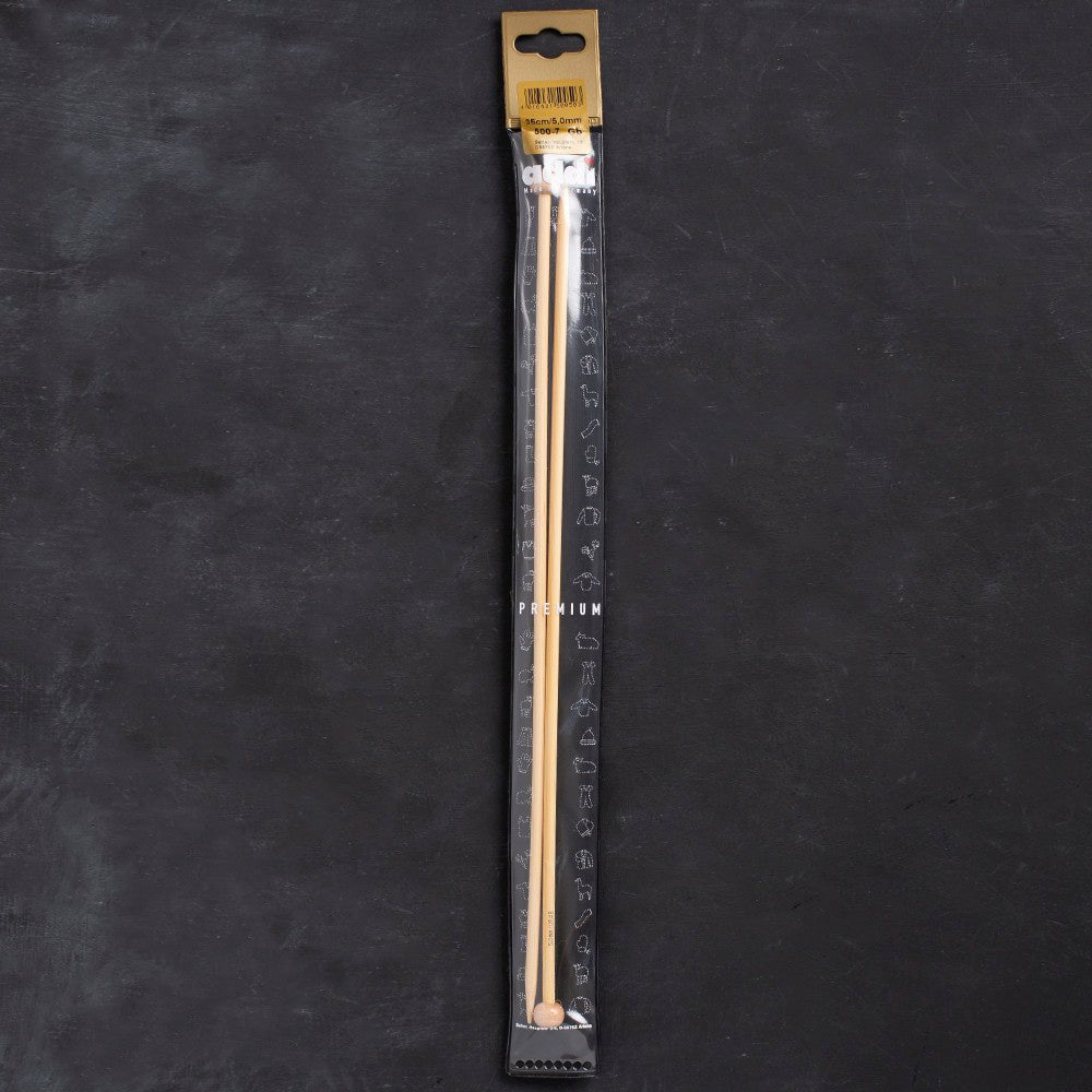 Addi Bambus 5mm 35cm Bambu Örgü Şişi - 500-7 - Hobium