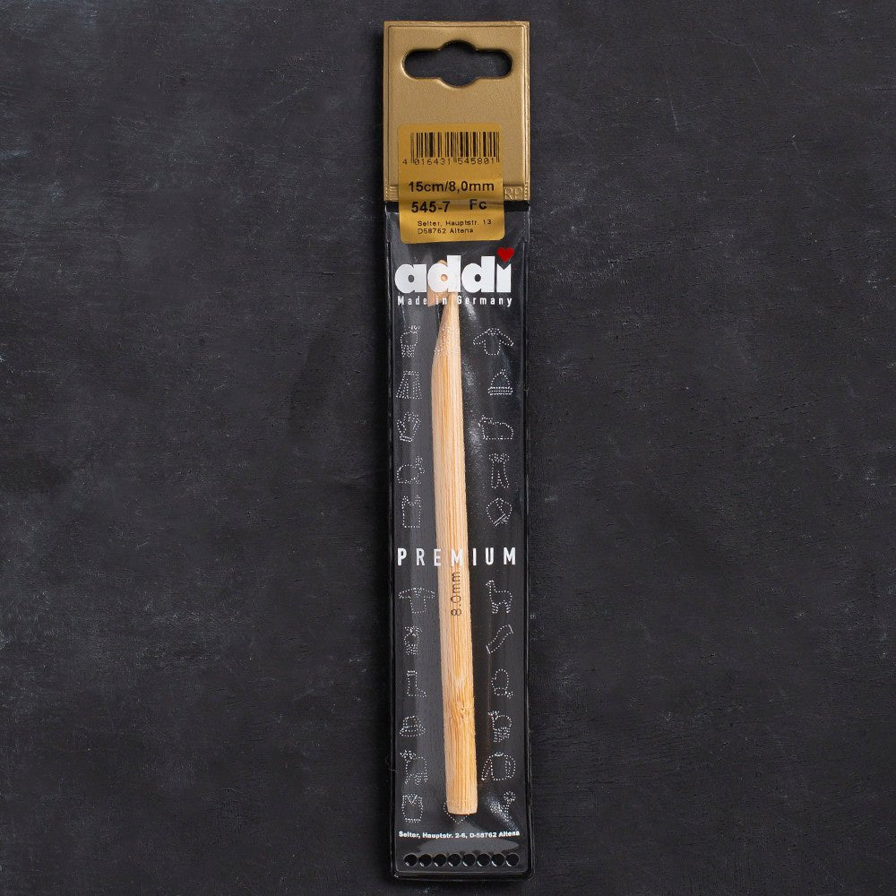 Addi Bambus 8mm 15cm Bambu Yün Tığ - 545-7 - Hobium