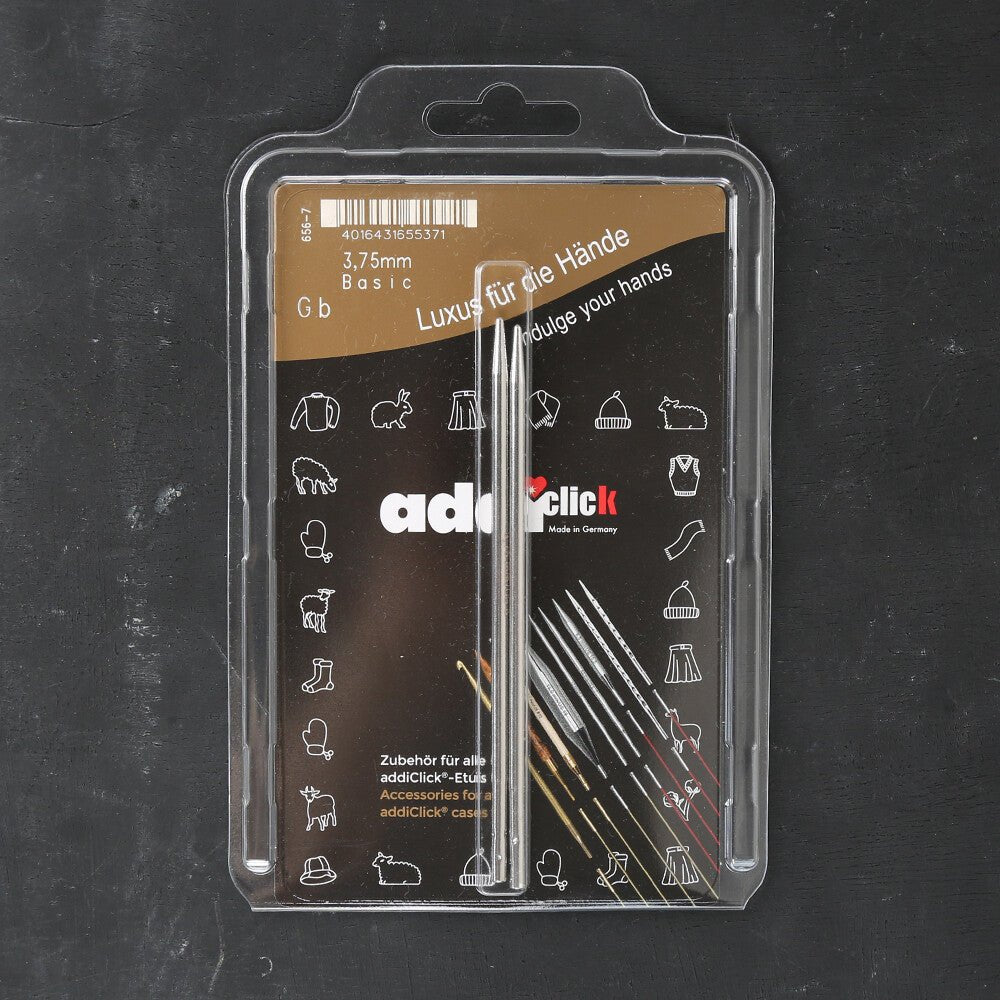 Addi Click Basic 3.75mm 13cm Misinalı Şiş Ucu - 656-7 - Hobium
