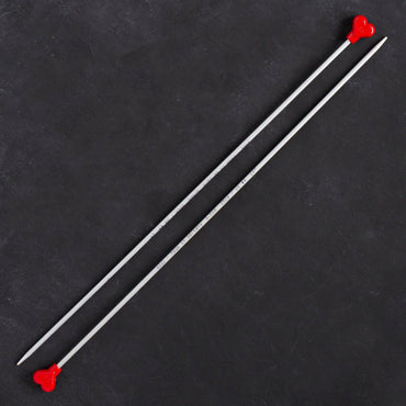 Addi Kalpli 3,5mm 35cm Klasik Alüminyum Örgü Şişi - 200-7 - Hobium